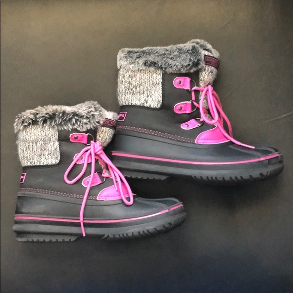 London Fog Pink Boots. Girls size 4. Gently Used. - Picture 2 of 5